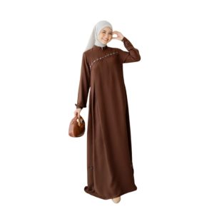 LUBI-DAISHI DRESS-COFFEE