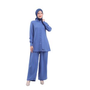 LUBI-ARUNA ONE SET-STEEL BLUE